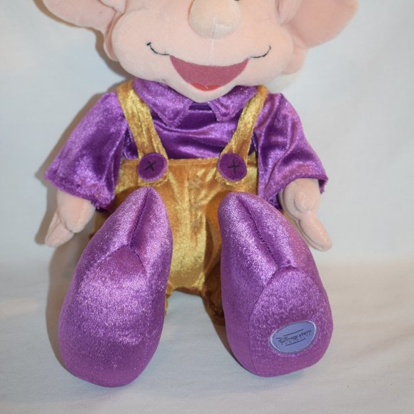 Disney Store Christmas Dopey Plush Snow White Dwarf Elf Jingle Hat - Picture 2 of 7
